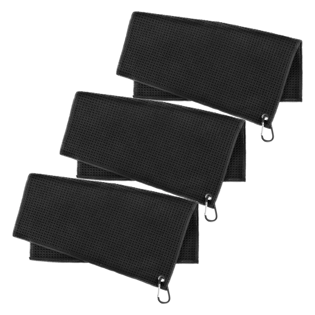 

3 Pcs Golf Balls Towels Microfiber Portable Lightweight Cleaning Breathable Dry Absorbent Golfs Accessories Sports Outdoor