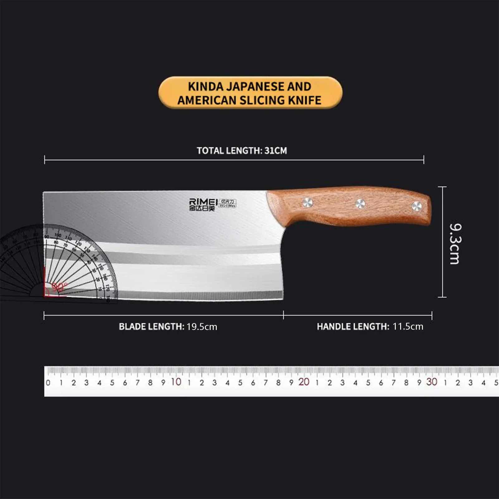 SMEG High Quality Stainless Steel Kitchen Knife Home Sharp Cutting Beef meat Cutting Vegetable Fruit Knife Kitchen Tool - view 6