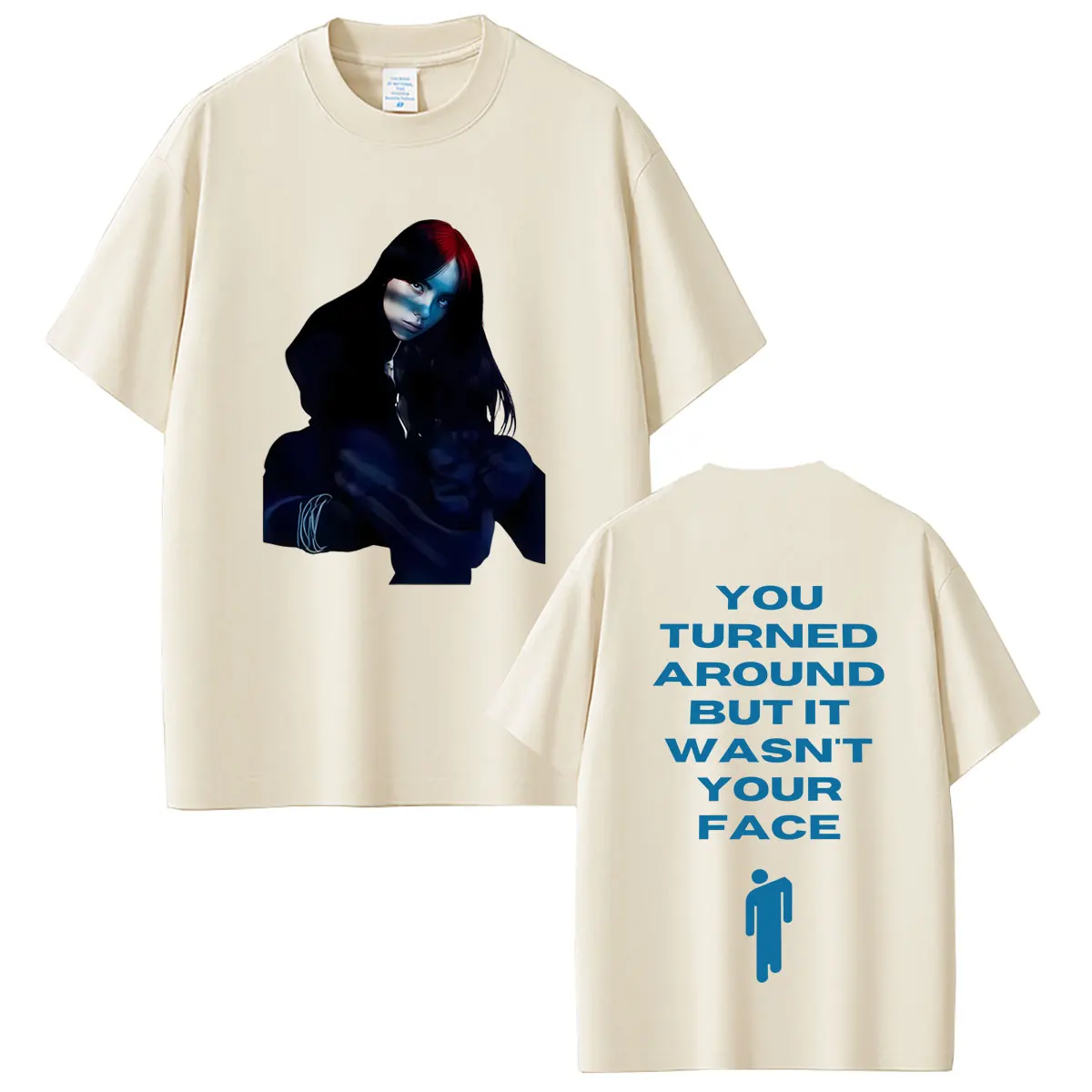

Hit Me Hard and Soft You Turned Around But It Wasn't Your Face T-shirt Men Women Fashion Pop Music Oversized T Shirts Streetwear
