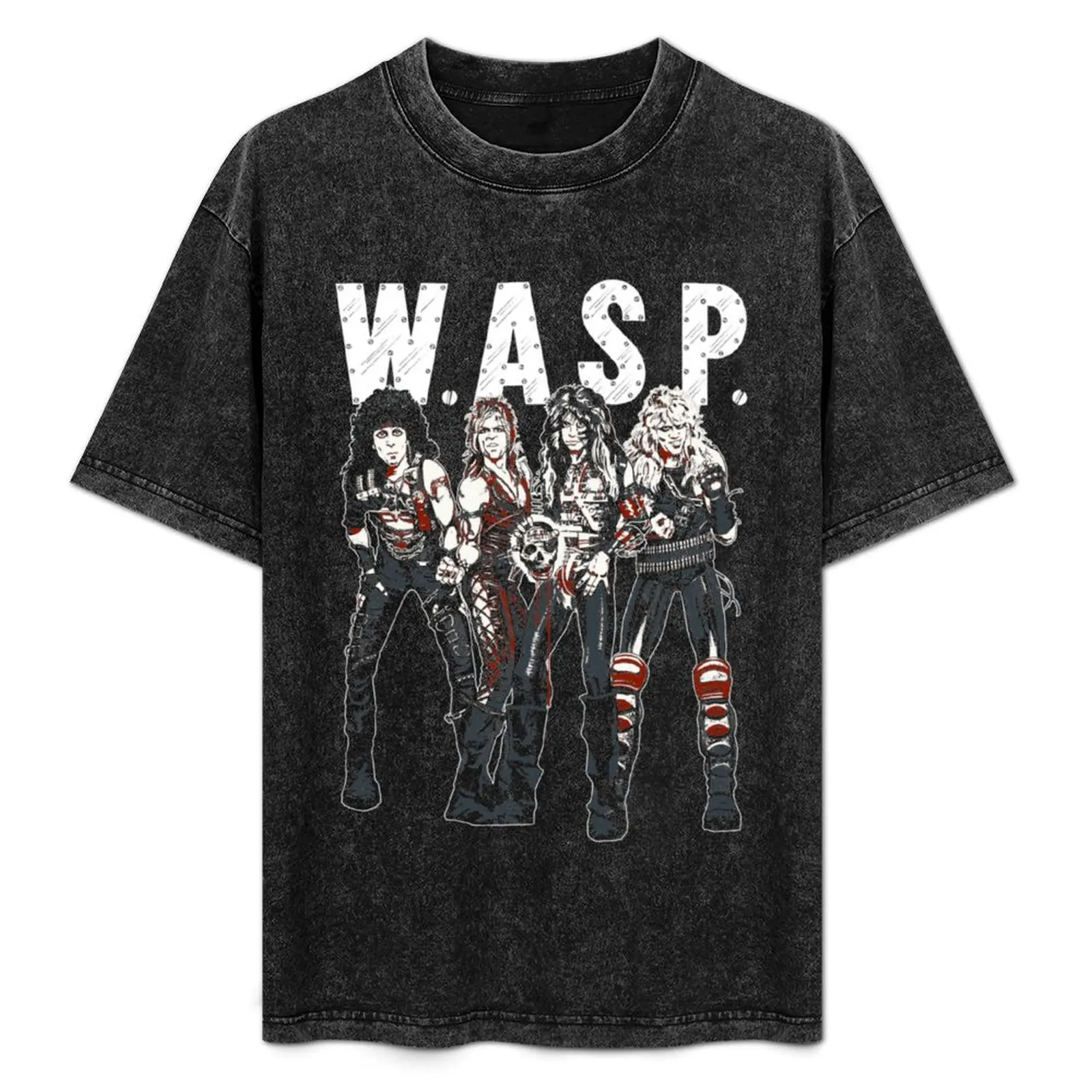 

W.A.S.P. Comic Style T-Shirt funny t shirts cotton man t shirt cotton T-Shirt
