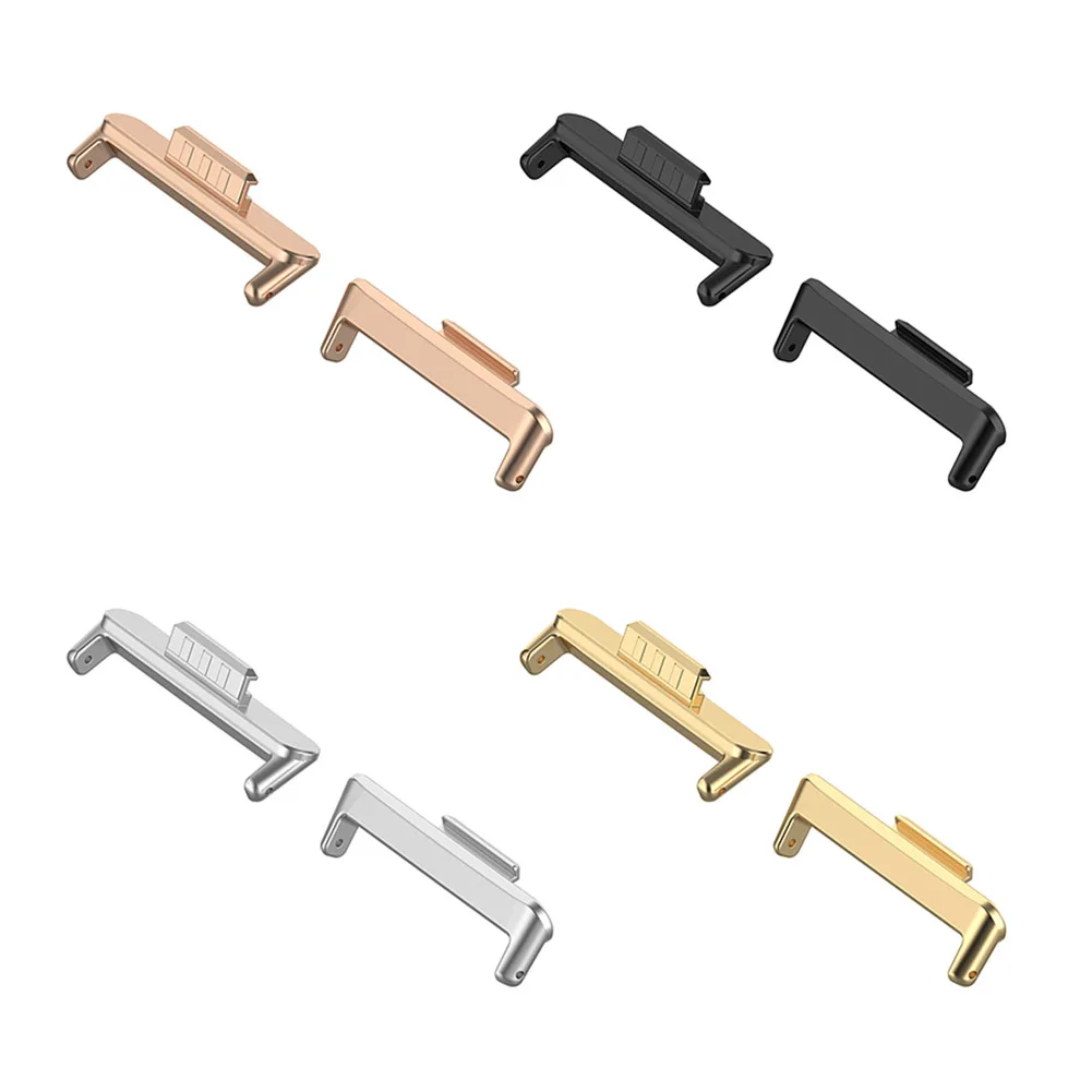 Conector do bracelete do metal do aço inoxidável, Adaptadores impermeáveis da faixa do relógio, Ajuste 3 relógio inteligente, 1PC