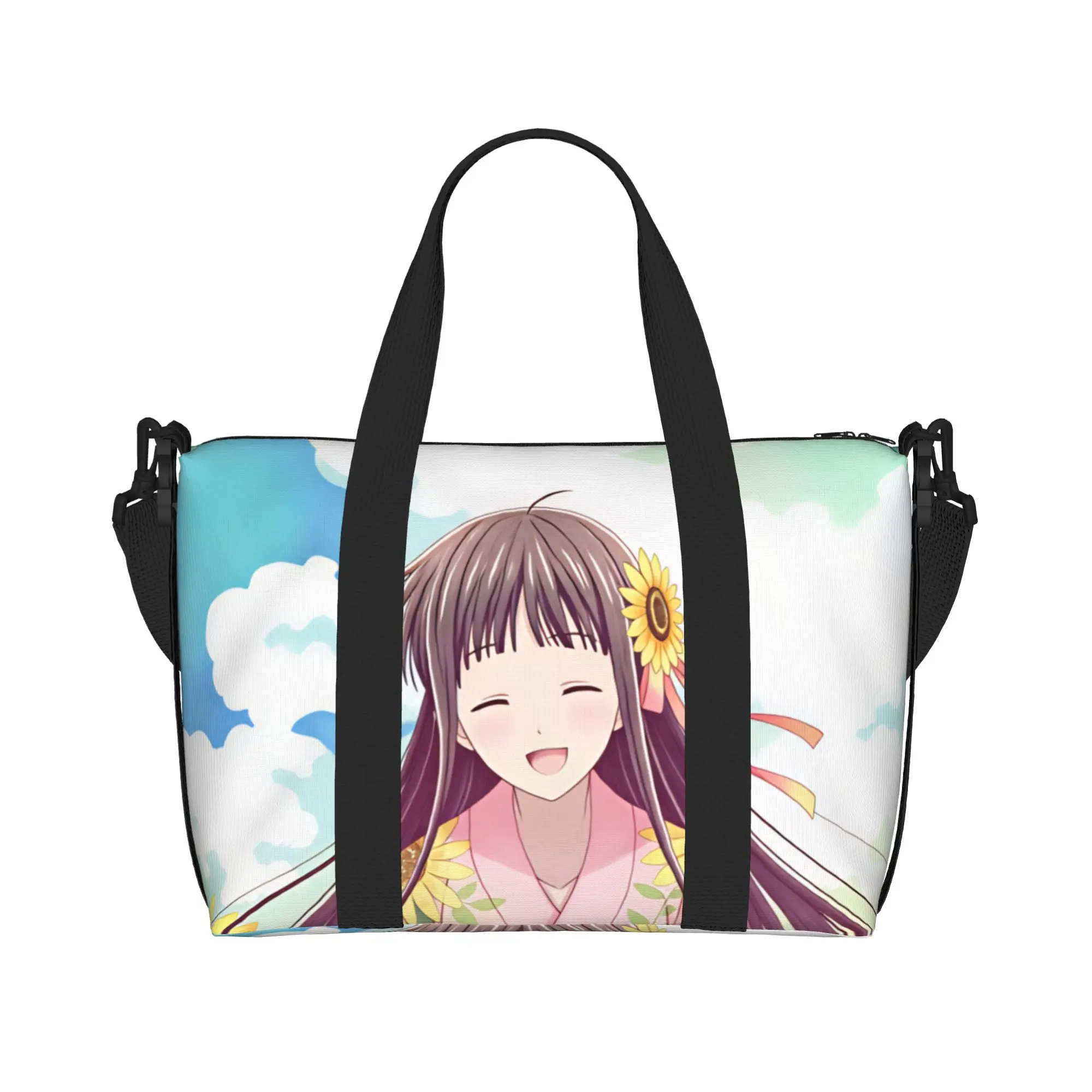 Custom Tohru Honda D-Fruits B-Basket Grocery Shopping Tote Bag Women Large Capacity Anime Gym Beach Travel Bags
