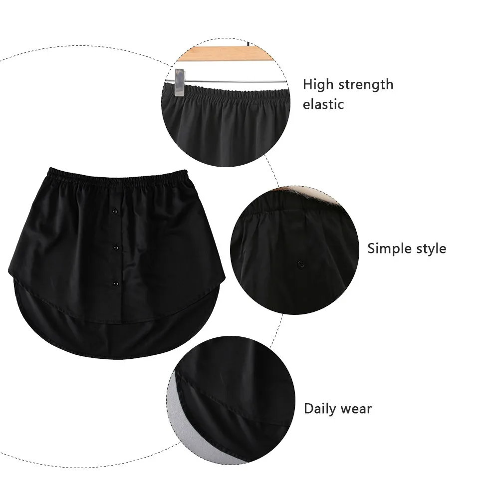 

1Pcs Women Fake Skirt Hem Lightweight Comfortable All-Match Fashion Decor for Sweater T-Shirt Blouse Daily Street Shopping Work