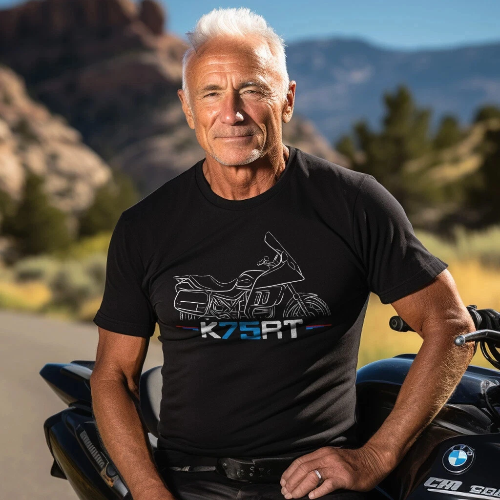 

2025 Summer Cotton Round Neck Short Sleeves for Men Women BMW K75 RT T-Shirt, BMW Motorcycle Tee Shirt for Riders