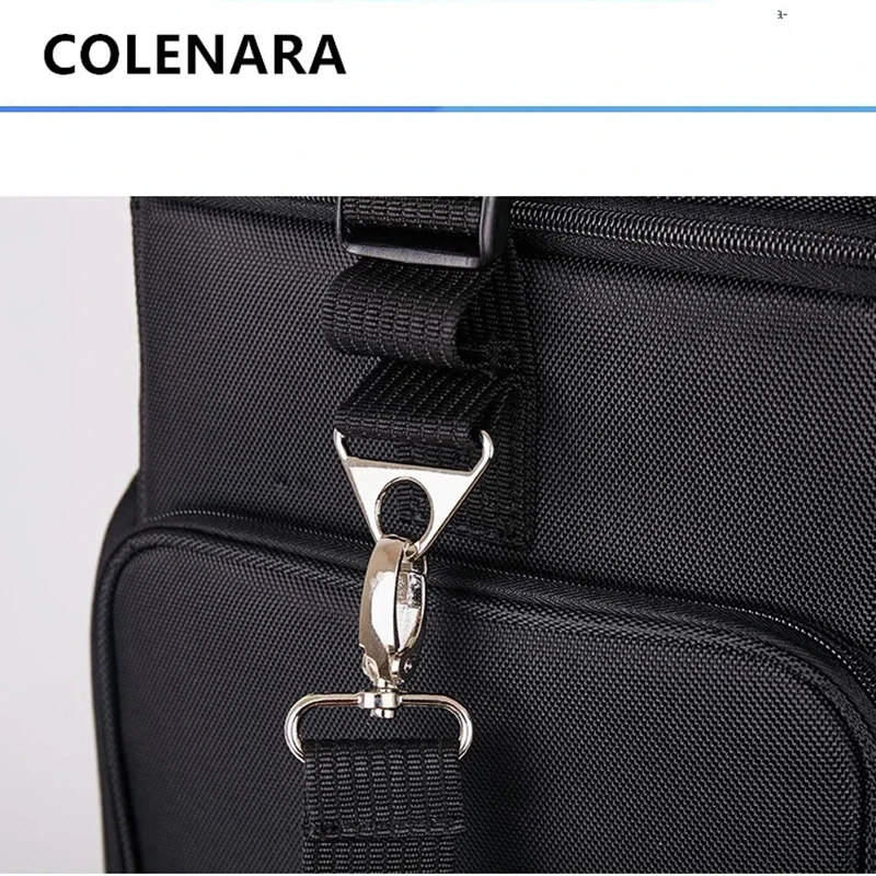 COLENARA Cosmetic Case Oxford Cloth Removable Folding Beauty Manicure Toolbox Large Capacity Trolley Case with Wheel Makeup Box