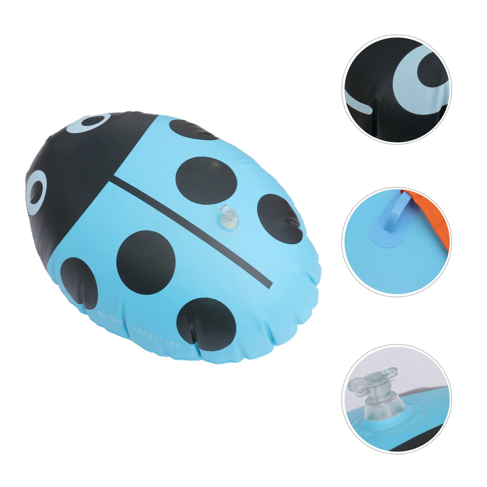 

Надувной плавательный круг в форме божьей коровки для детей и взрослых с регулируемым съемным поясом для бассейна, пляжа, озера, открытой воды, для обеспечения безопасности