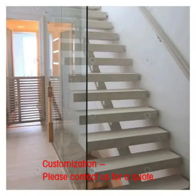 custom.CBMmart Indoor L-Shaped Staircase Marble Stairs Steps Stair Parts Solid Wood Steel Wrought Iron Floating Stairs