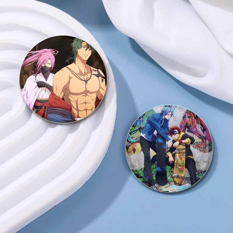 58mm Anime SK8 The Infinity Enamel Pins Handmade Brooch for Clothes Backpack Decoration Cartoon Badge Jewelry Accessories  Gifts