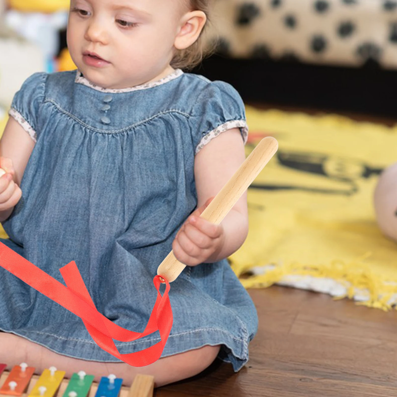 

1Pair Wooden Percussion Sticks Classical Rhythm Sticks Portable Lightweight Musical Instruments for Kids Classroom Music