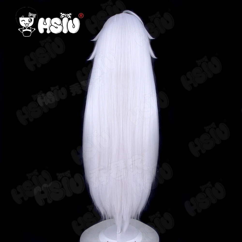 Game Punishing Gray Raven No.21 XXI Cosplay Wig Fiber synthetic wig「HSIU 」White jade perm craft long Wig+Wig cap