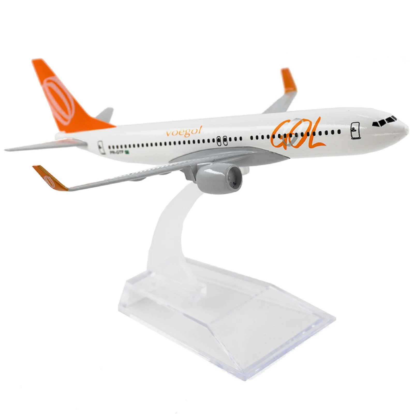 البرازيل GOL 737 سبيكة 1/400 مقياس طائرة طائرة نموذج طائرة 14x16x5 سنتيمتر تذكارية المنزل بار قاعة القهوة ديكور هدية لعبة جمع #2