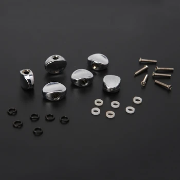 6 adet gitar Tuning kazıklar aksesuarları yedek gitar tuner makine kafası plastik düğmeler Tuning kazıklar parçaları damla nakliye