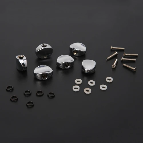 Imagen 1 del producto Clavijas de afinación de guitarra de 6 piezas, accesorios de afinadores de guitarra de repuesto, cabezal de máquina, botones de plástico, piezas de clavijas de afinación, envío directo