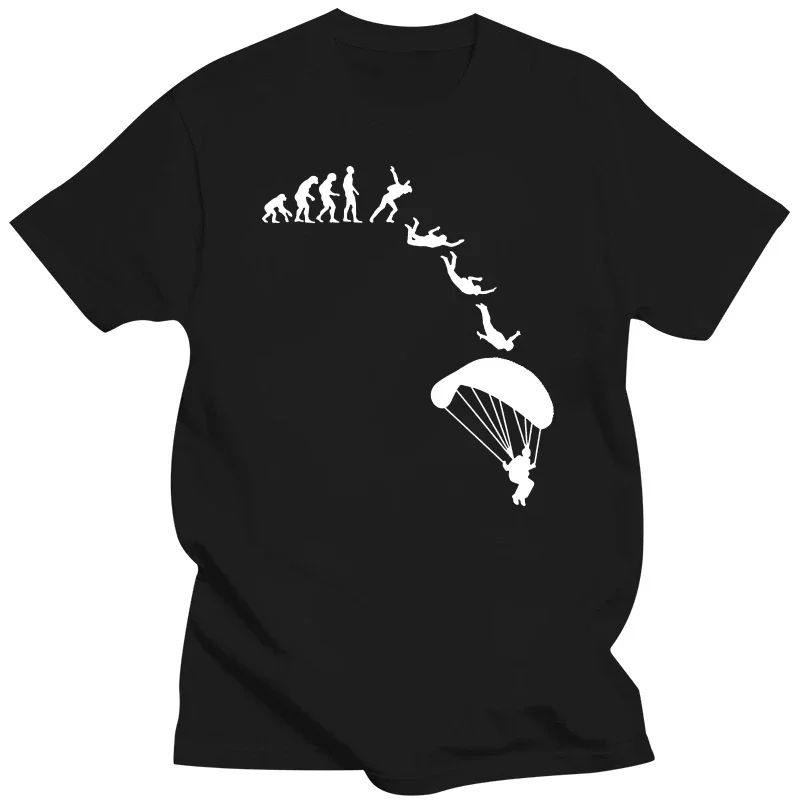 2018 New Fashion Skydiviinn Evolution Parachute Men T-shirt