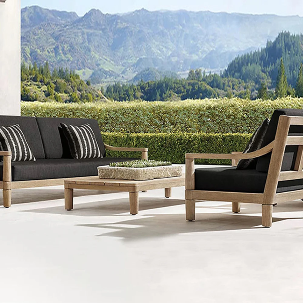 

#Outdoor Wood Furniture Durable And Exceptionally Resistant Solid Wooden Teak Dining Set