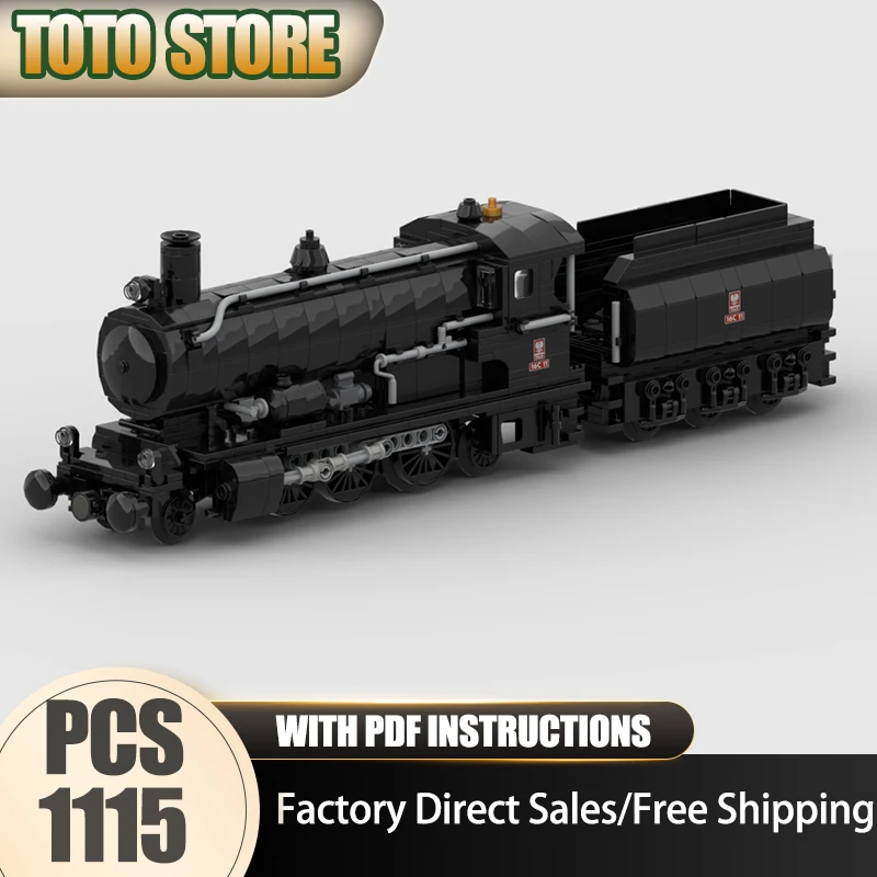 

Строительные кирпичи Moc, польские государственные железные дороги, класс Ol12, технология паровоза, модульные блоки, Рождественский набор, игрушки «сделай сам», подарки