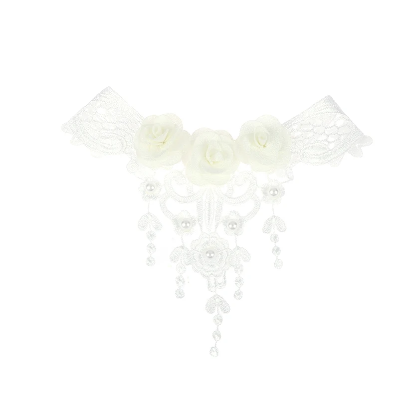 1 Stück Vintage klassische Gothic-Tattoo-Spitzen-Halskette für Frauen, schwarzer Kristall-Anhänger, Charm-Halskette, Boho-Schmuck, Geschenk – Detail 16