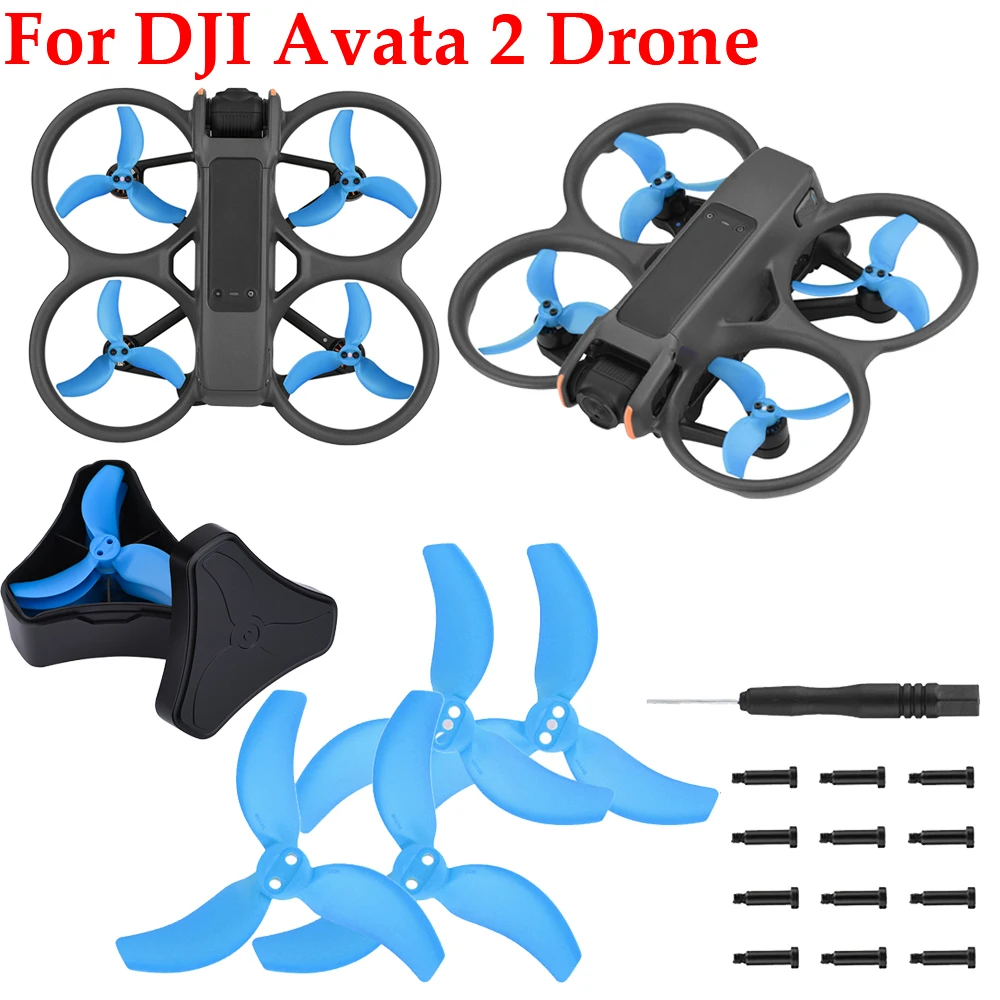 For DJI Avata 2 Drone Propellers 3032S Blade Storage Box Lightweight Drone Wing Accessories For DJI Avata2 Wing Accessories