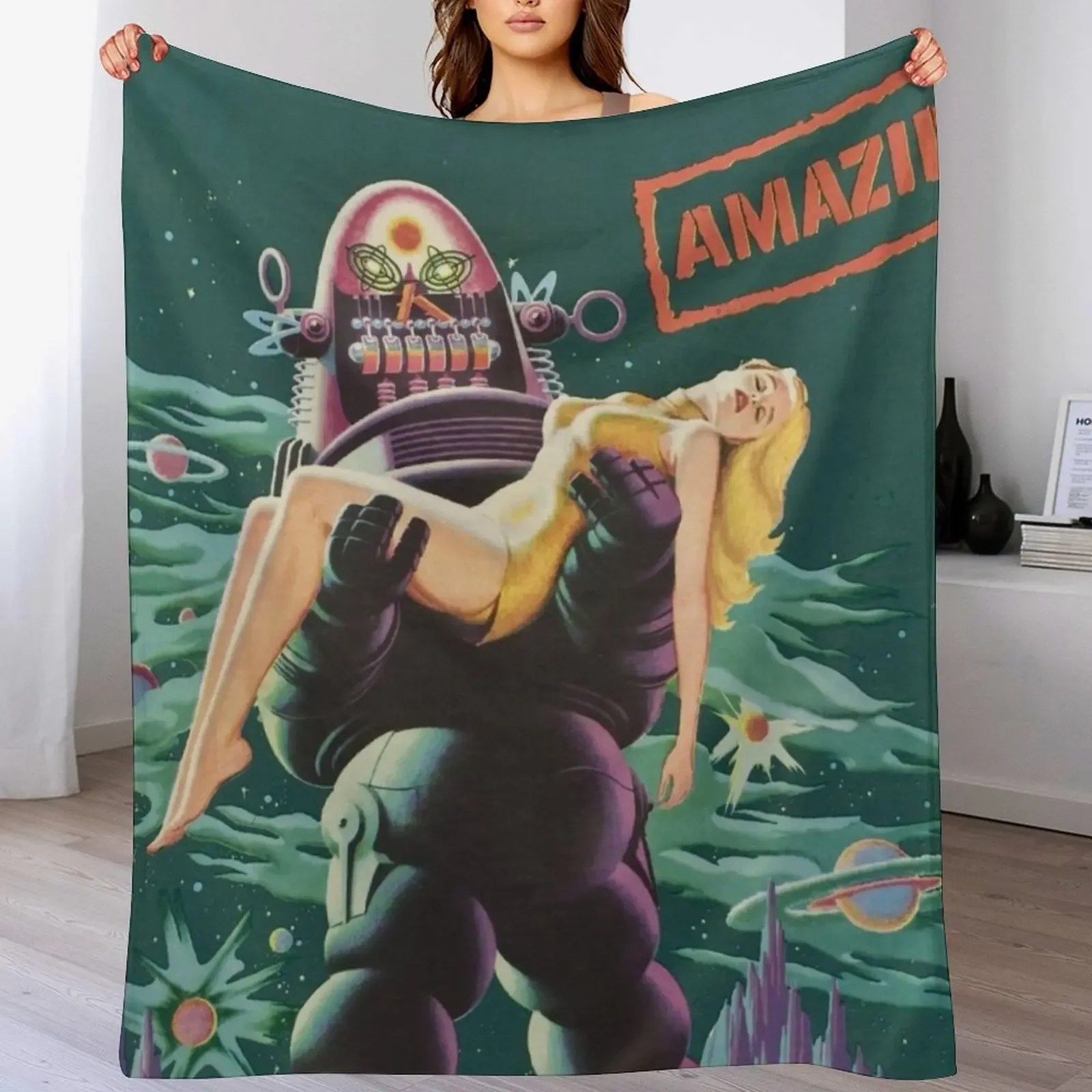 

Forbidden Planet Throw Blanket Luxury Throw heavy to sleep Beautifuls Furry Blankets