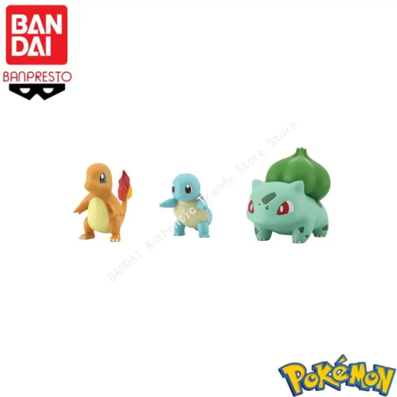 بانداي أنيمي الشكل لعب للأطفال مقياس العالم البوكيمون Mewtwo Mew Ivysaur بيكاتشو Charmeleon Eevee Wartortle دمى هدايا