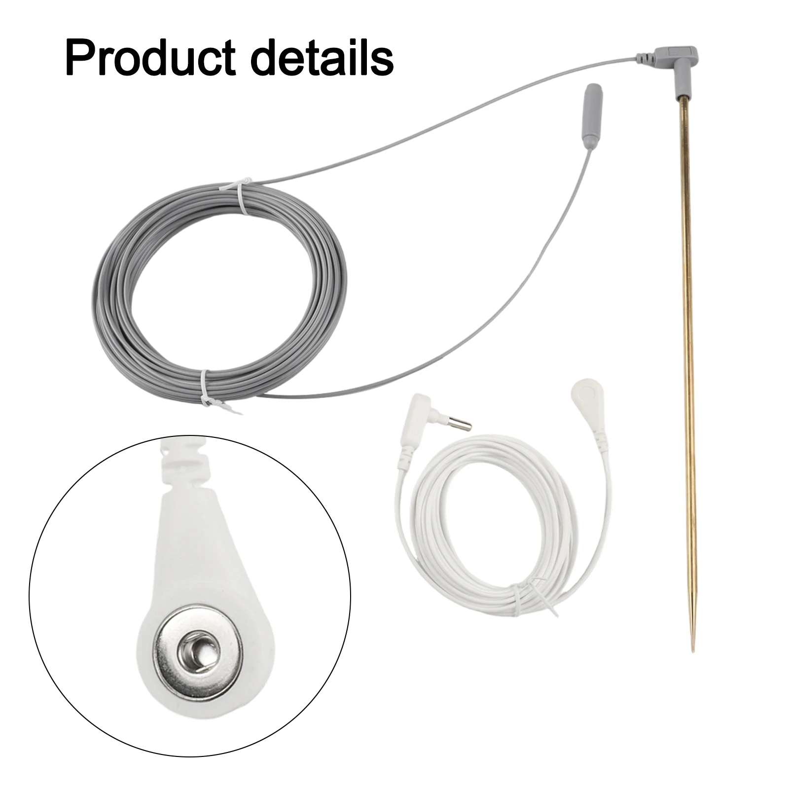 30cm Length Ground Wire Depth 8-10 Inches Electronics Protection Generous Length 30cm Grounding Solution User-Friendly Setup