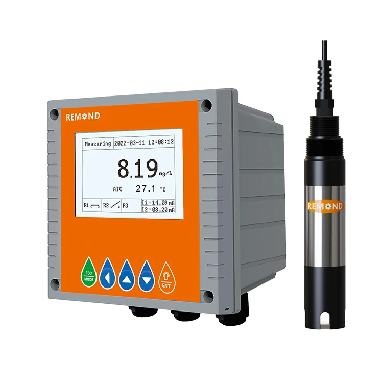 Good REMOND Dissolved  Controller Aeration Tank Electrode Polarographic Sensor DO Meter OEM 0-20mg/L 2%F.S. RS485/4-20mA Water