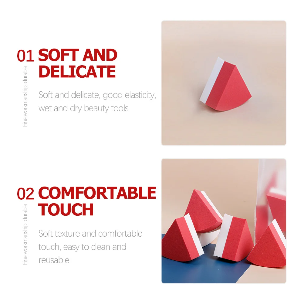 

20pcs Foundation Cream Puff Puff Triangle Blender Powder Foundation Sponge Pad Beauty Tools Multifunctional Skin Friendly