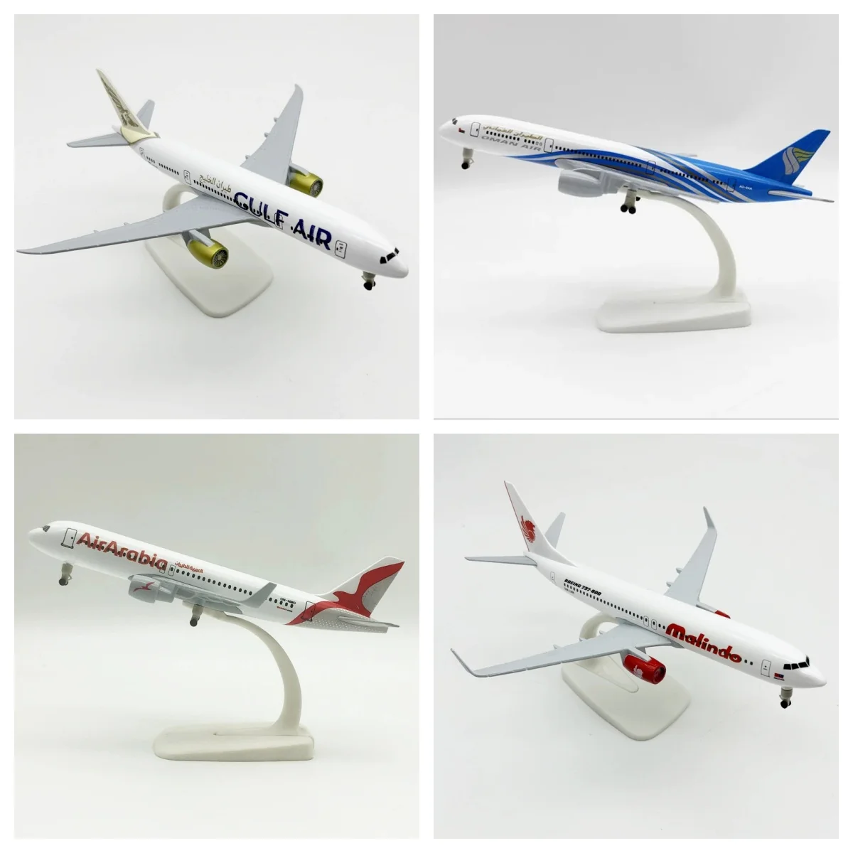 

20cm Series Airways Airplane Model Diecast Alloy Plane Model With Wheels Souvenir Hobby Gift Collection Aircraft Display Decor