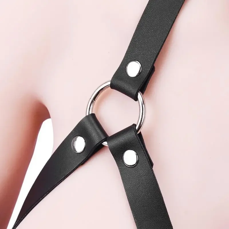 Neck Cuff Strap Bondage Leather Clothes Couples Alternative Flirting Tune Teaching Sm Sex Toys