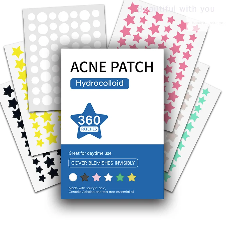 360Pcs Repair Acne Patch Facial Skin Care Fade Blemishes Pimple Marks Closed Acne Blemishes Cover Acne Pimple Repair Patch