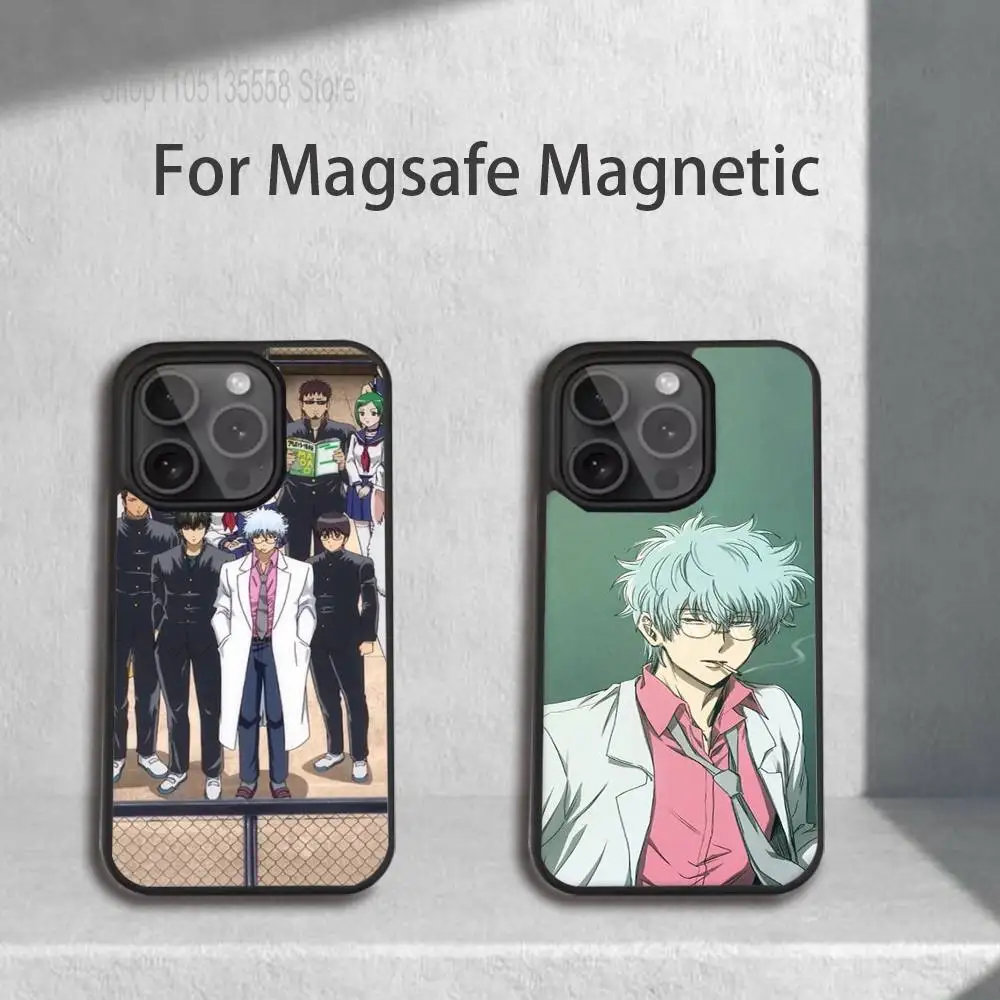 

Anime Sakata Ginpa Phone Case For iPhone 17,16,15,14,13,12,11,Pro,Max,Plus,Mini,SE4,E Magnetic Magsafe Wireless Charging
