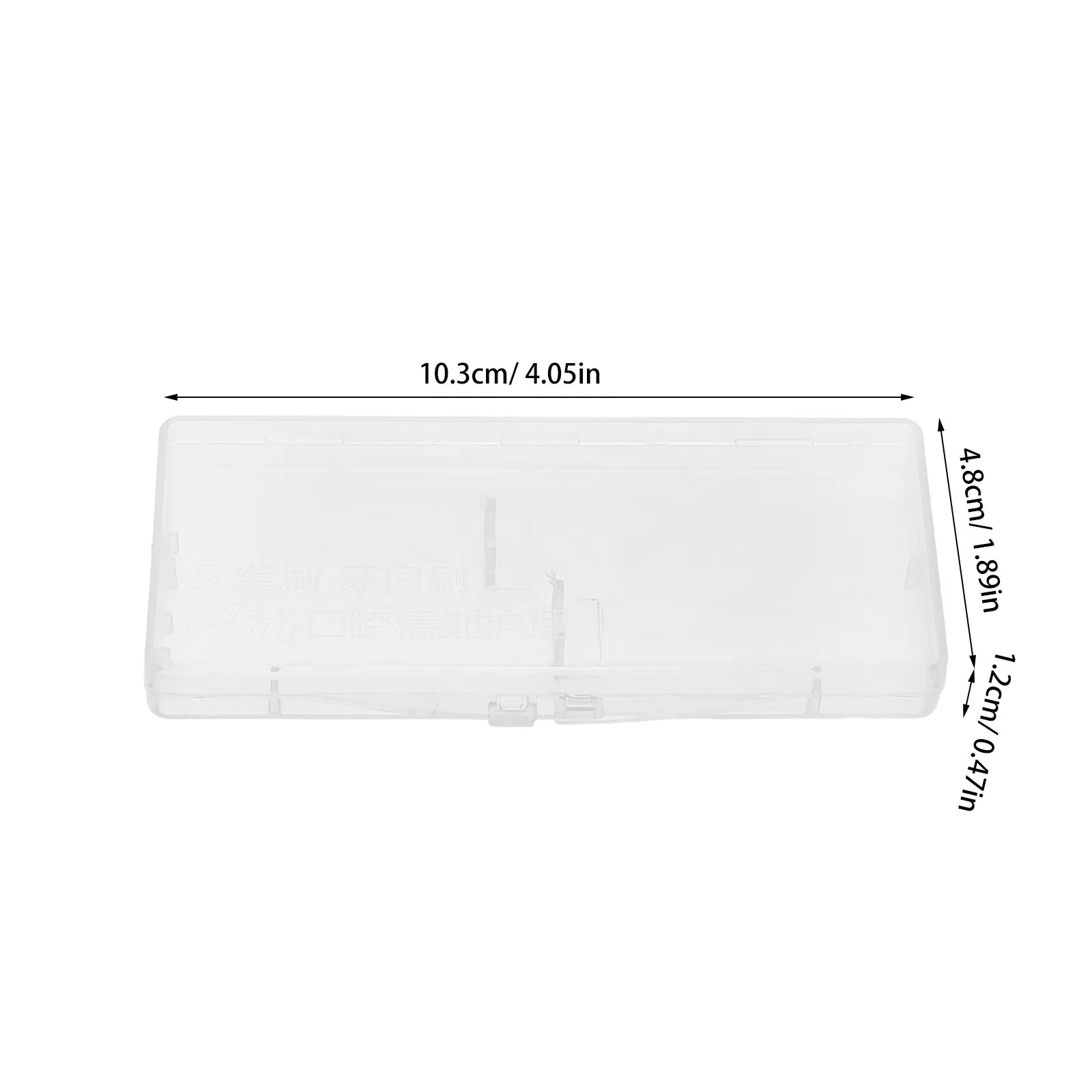 12Pcs Compact Rectangular Flip-Lid Interdental Brush Case Portable Travel Toothbrush Storage Organizer Dust-Proof Dental Brush
