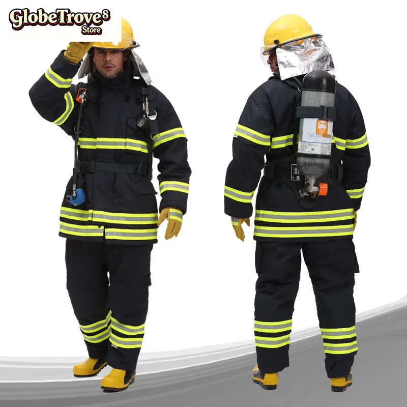 Nomex Firefighting Suit, CE EN469 Fire Rescue Clothing, Fireman Uniforms