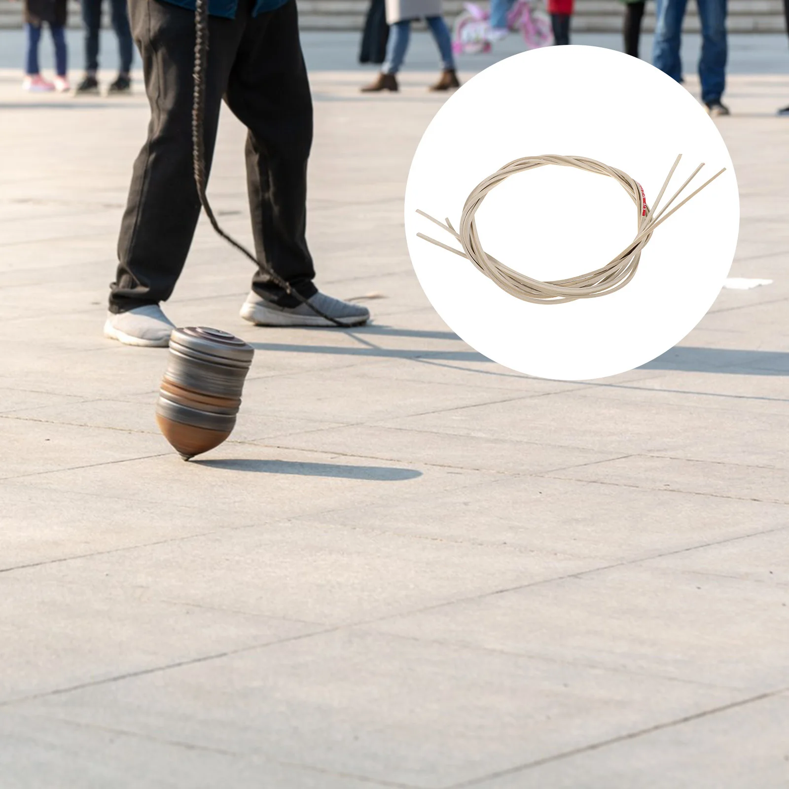 

3pcs Gyro Cord Traditional Rotating Wood Gyro Thread For Kids Elderly Replacement Spinning Tops Game Accessory Collection Hobby