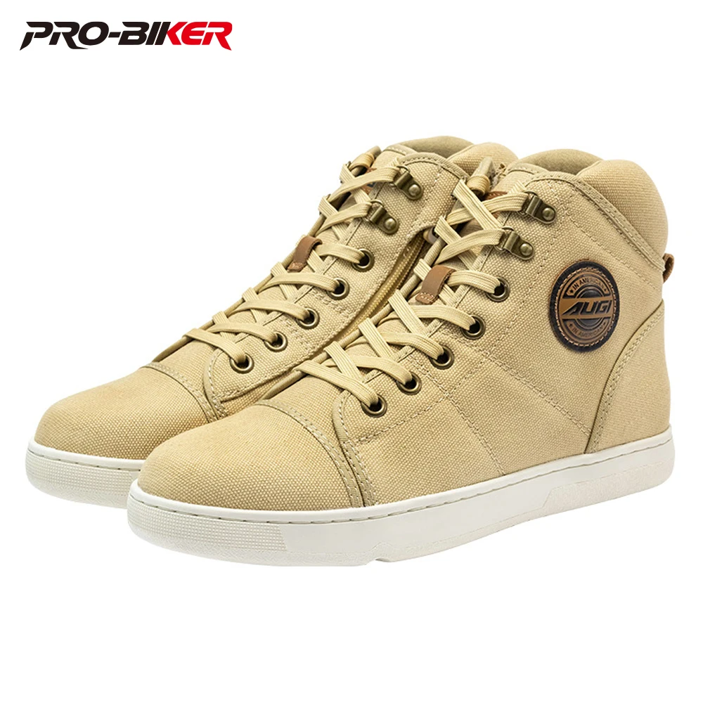 

Мотоциклетные ботинки цвета хаки, защитные ботинки для ног, мужские ударопрочные водонепроницаемые мотоциклетные ботинки, устойчивые к разрыву