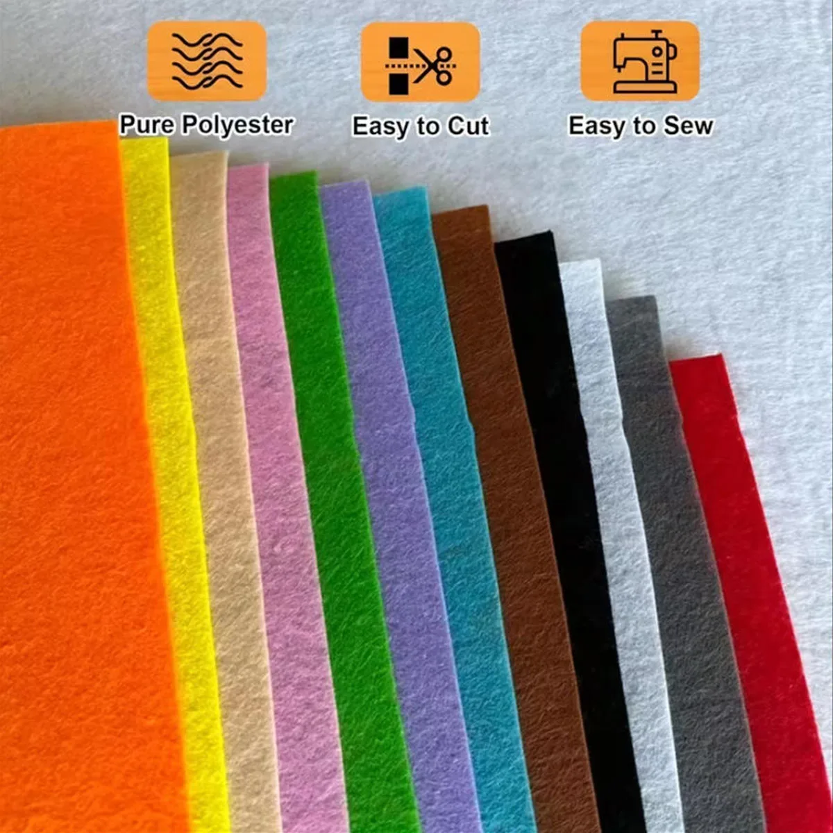Felt Cloth Non-Woven Fabric Handmade DIY Materials Diverse Colors Soft Felt Sheets Handmade Felt Sheets Patchwork Fabrics Sewing