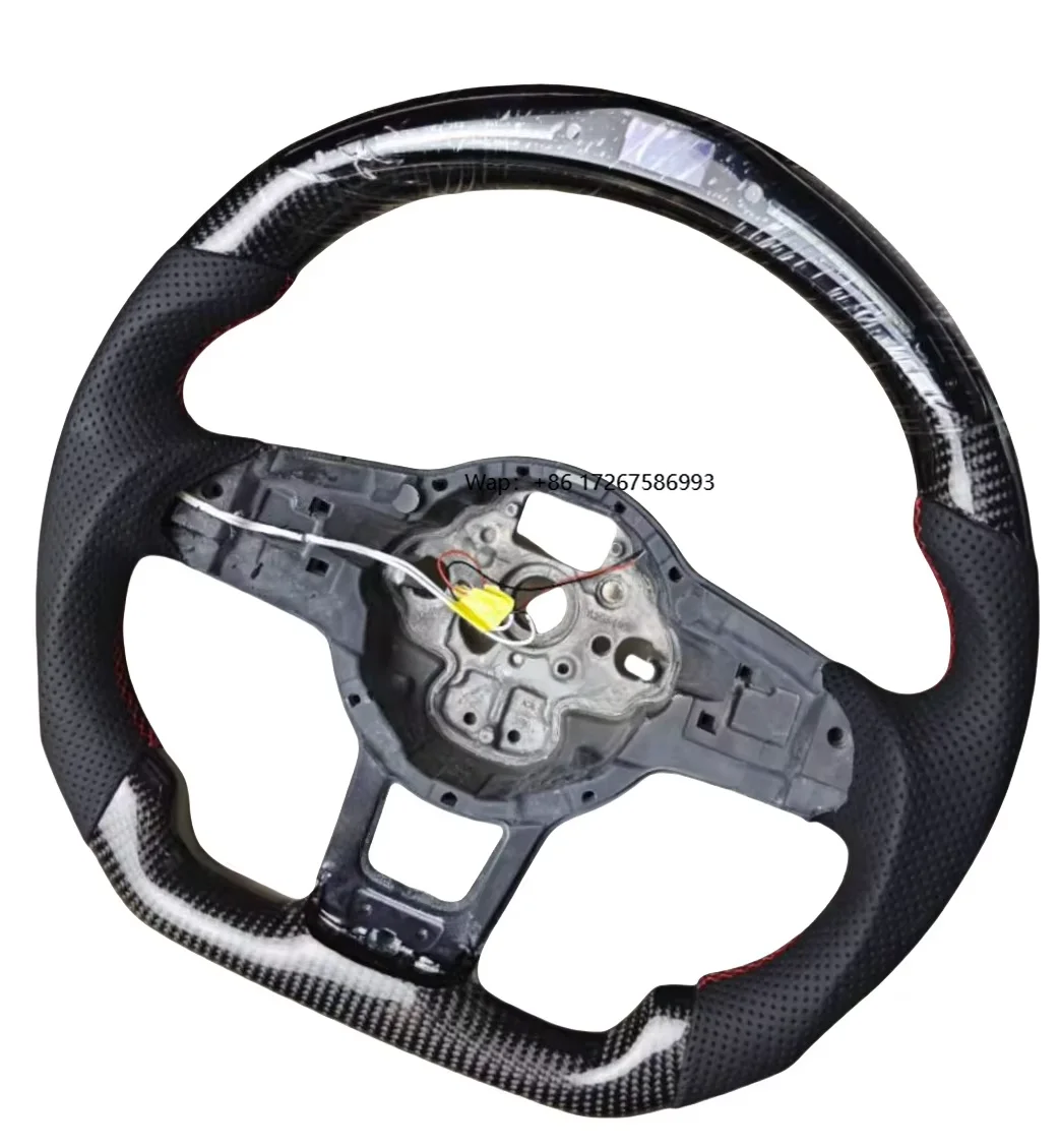 

For VW MK5 Series Golf GTI R32 Passat R36 Polo Customized Sport Carbon Fiber LED Steering Wheel