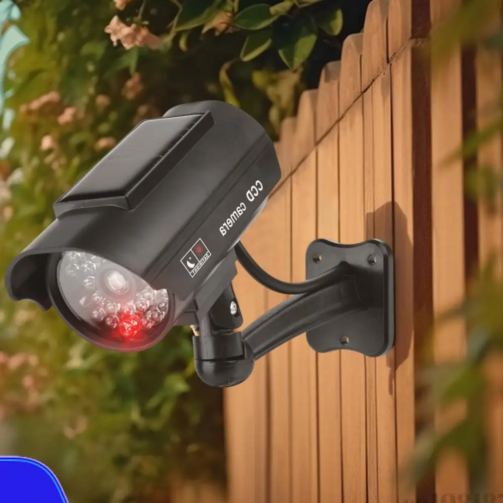 camera-falsa-de-imitacao-a-prova-de-intemperies-com-luz-led-vermelha-piscante-para-deterrencia-de-roubo-em-ambientes-internos-e-externos