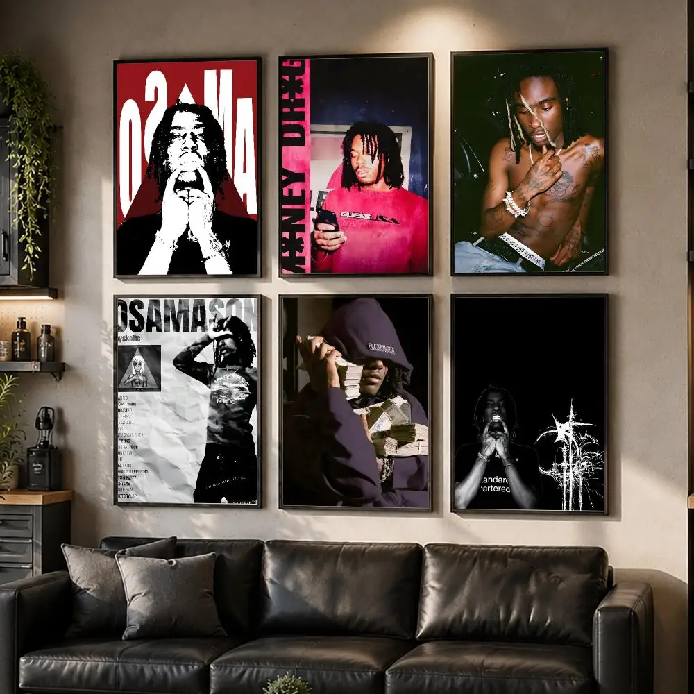 O-OsamaSon Stil Slime RAPPER Poster HD Waterproof Self-Adhesive Wall Art – Multi-Scene Use Top Gift Pick