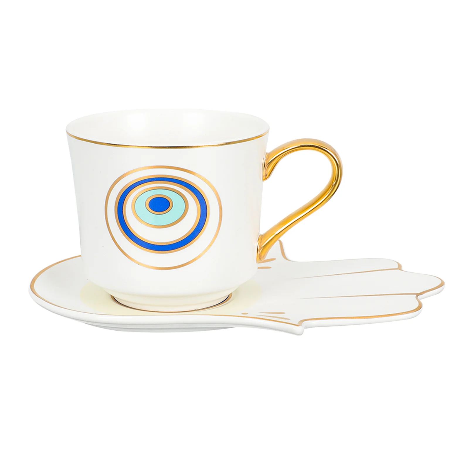 

1Set Coffee Cup Saucer Ceramic Milk Holder Material for Afternoon Tea European Style Drinkware Coffee Cup Set