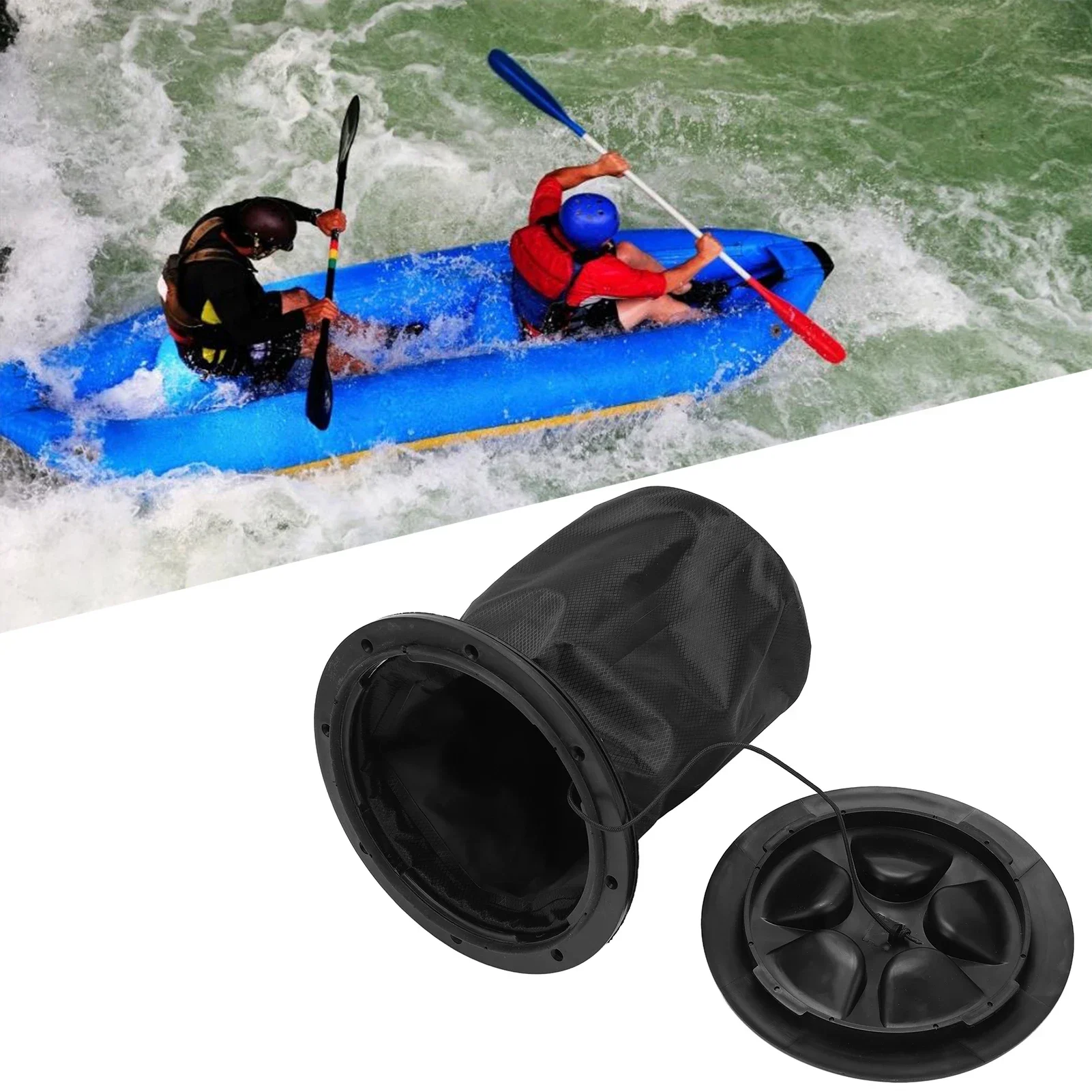 

Крышка палубной пластины 6 дюймов водонепроницаемый чехол для палубы каяка с сумкой для хранения для лодки, каноэ, рыбалки, парусного спорта