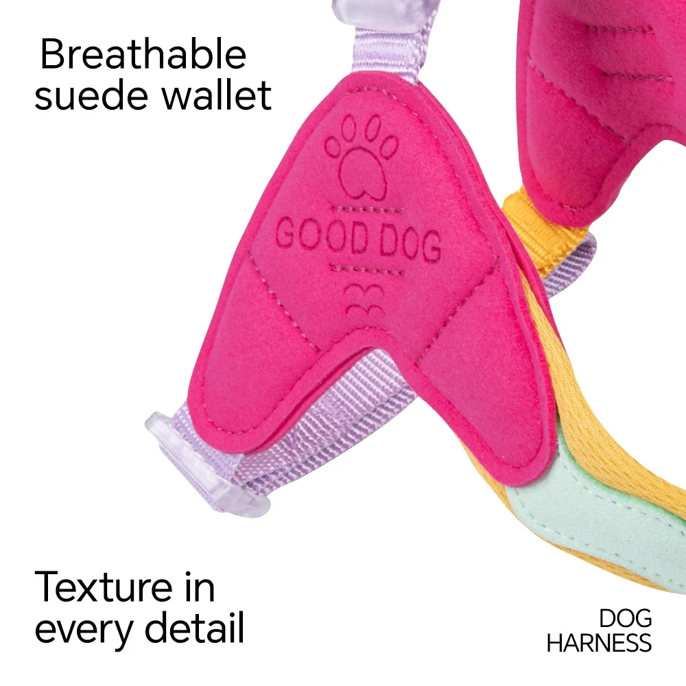 No Pull Y-shaped Dog Harness for Small Dogs Shiba Inu Corgi Puppy Chest Straps Macaron Color Matching Pet Outdoor Products