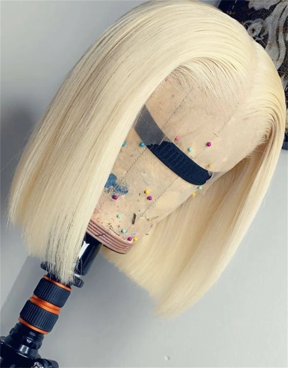

Blonde 613 Colored Lace Front Human Hair Wigs 13x4 HD Lace Frontal Human Hair Wig For Women Short Straight Bob Wig Human Hair
