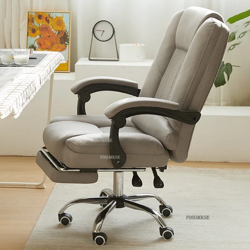 #Fabric Boss Office Chairs Home Bedroom Lift Swivel Backrest Armchair Student Dormitory Computer Chair Modern Office Furniture
