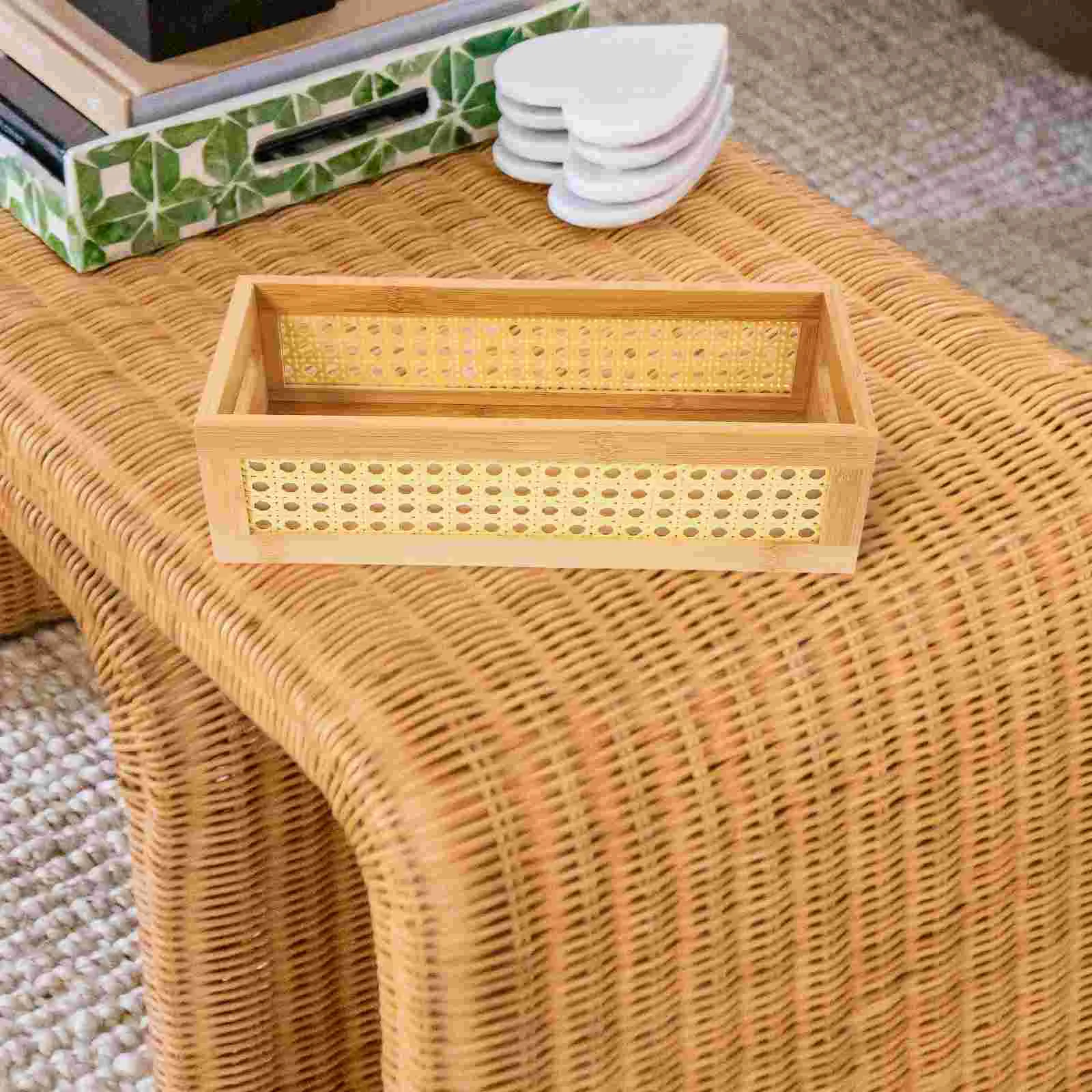 

Storage Basket Handmade Bamboo Woven Storage Bin Desktop Sundries Storage Box (S) Woven Baskets Woven Baskets For Storage