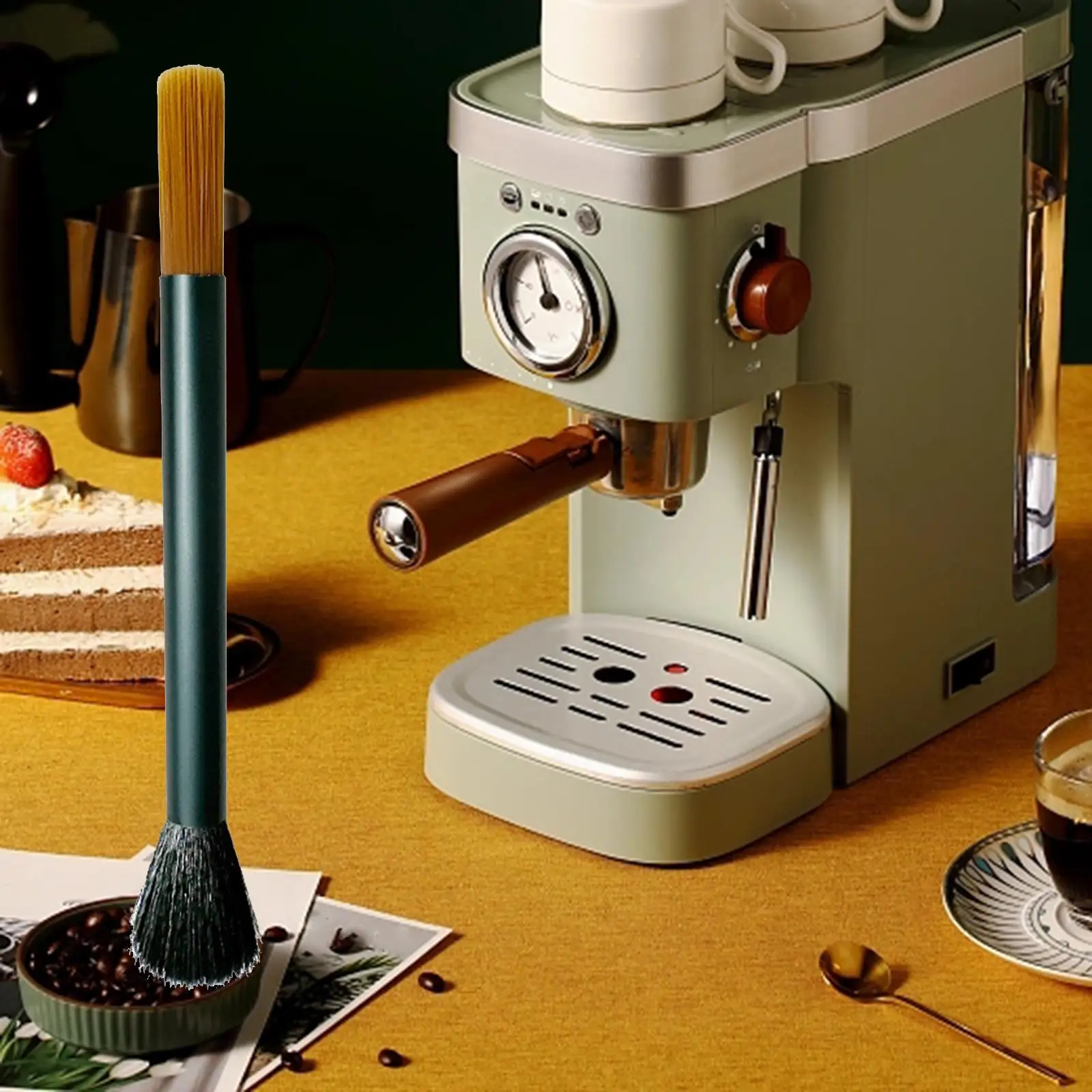 Щетка для чистки кофемолки Профессиональная щетка для кофе для бариста