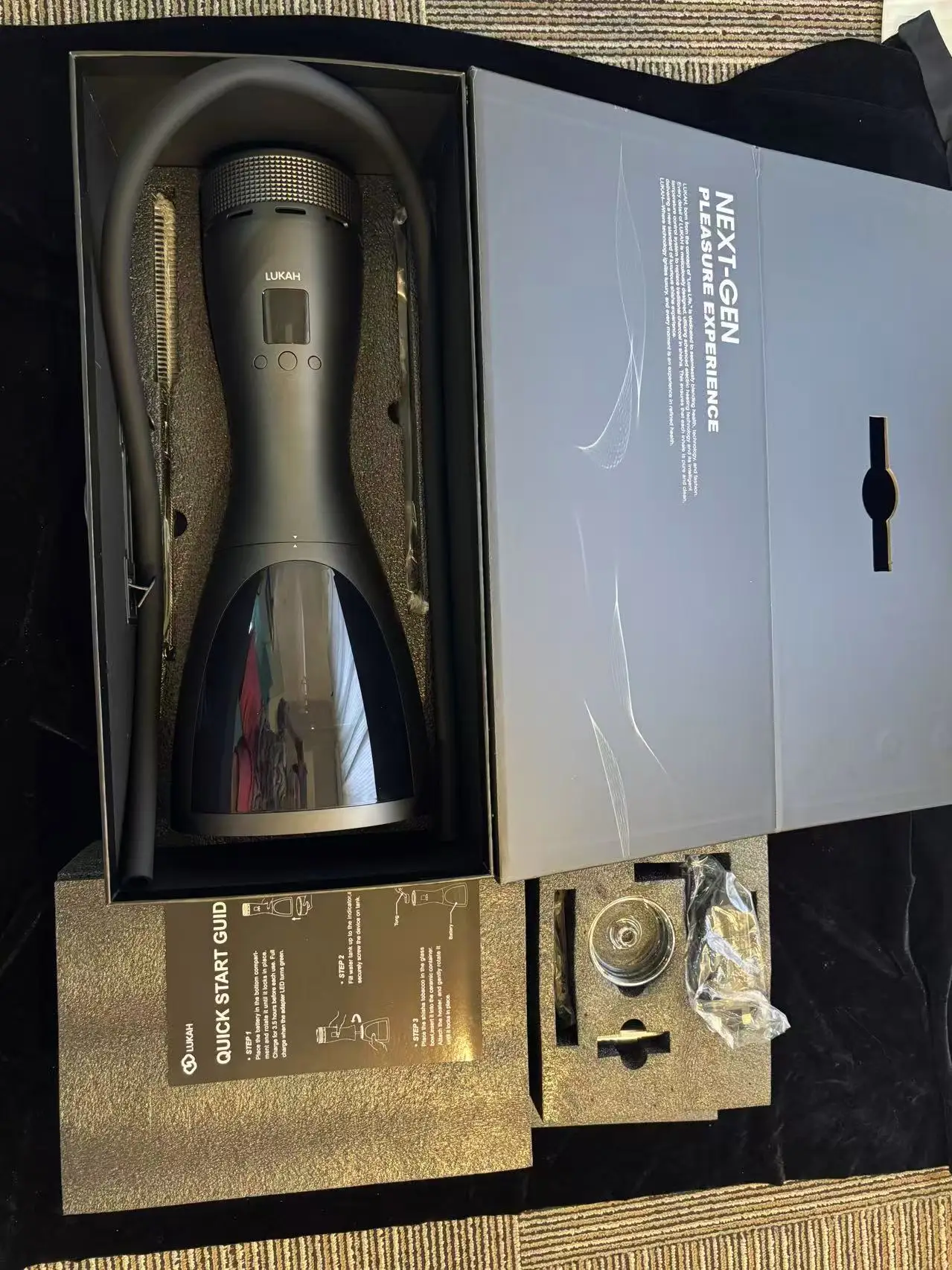 Electric Hookah Set Portable Shisha Without Charcoal Luxury Hookah Chicha Set Shisha Hookah E-hookah Set