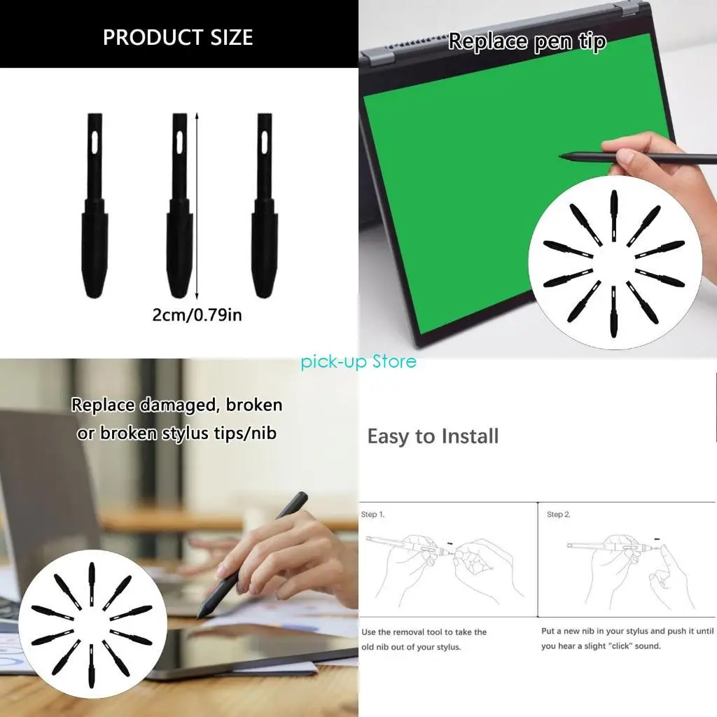Q5WA 10PC -Stylusnibs für H950P H1060P HS610 H1161 Verbessert Zeichnungserlebnis