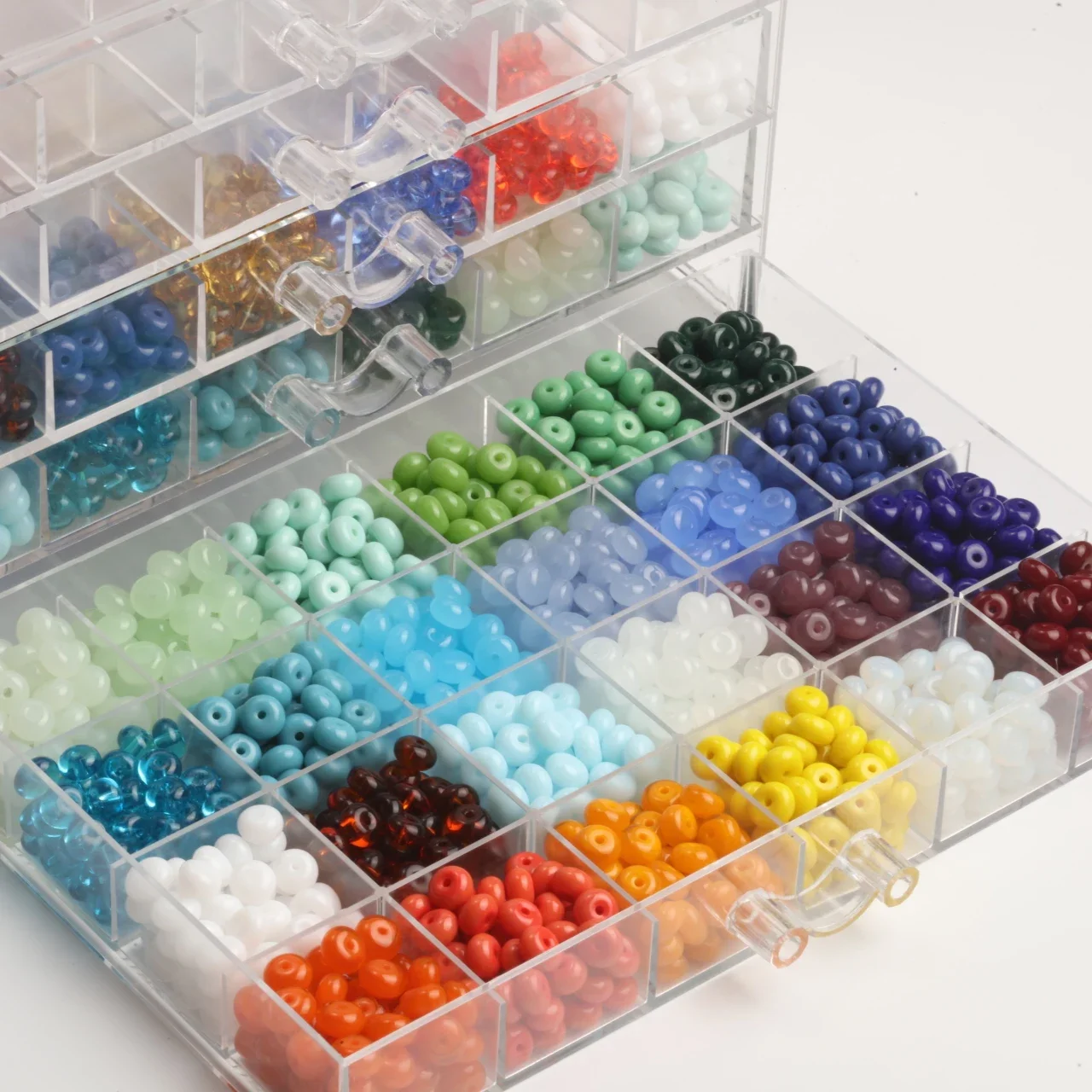 New Arrival! (Choose Color) 5x8mm Solid Glass Round Abacus Beads For Necklace,Earrings Parts,Hand Made Jewelry DIY