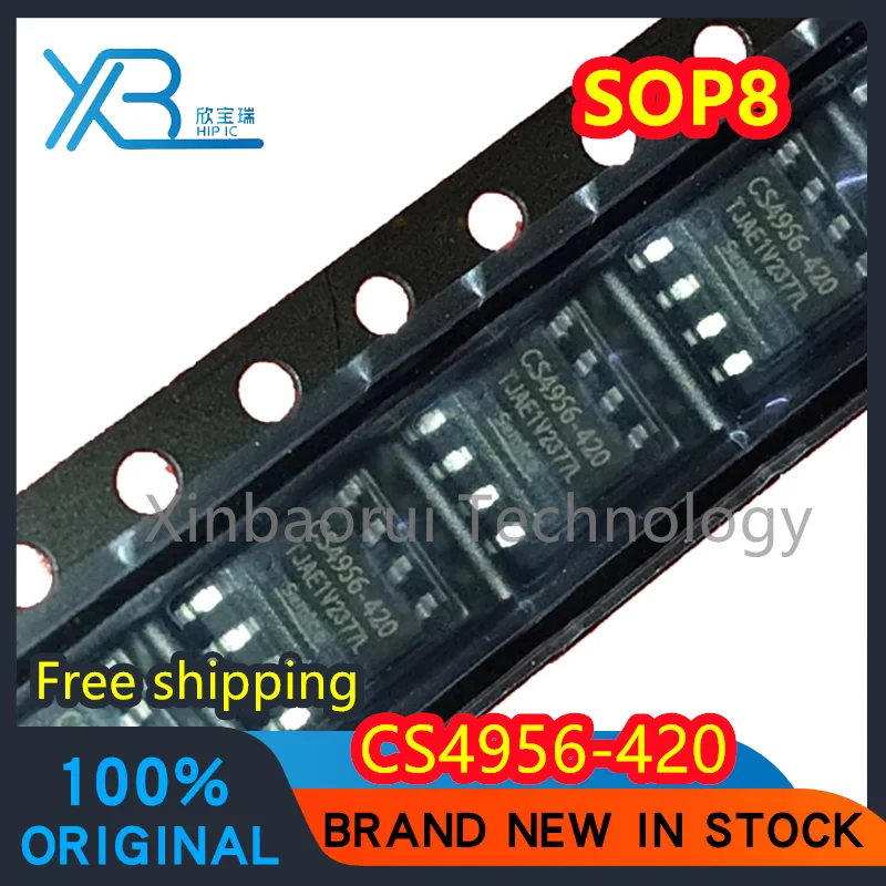

(10/50pieces) CS4956EO CS4956-420 SOP8 lithium battery chip 100% brand new and original Electronics Free shipping